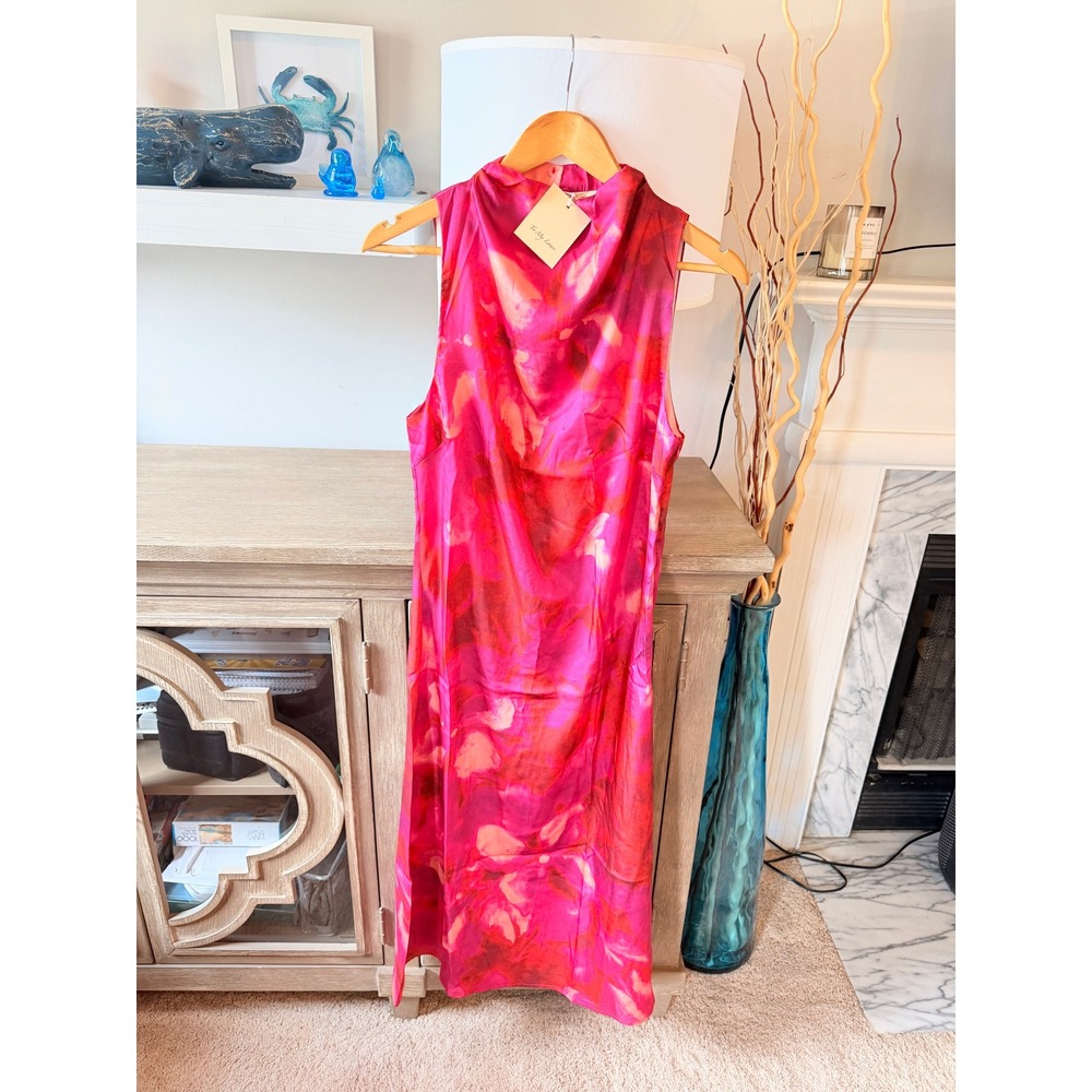 NWT To Myโ Lovers Floral Midi Dress Womens Pink Multi S